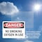 Signmission No Smoking Oxygen In Use Danger Sign, Plastic, 10in W x 7in L, 2PK OS-2PACK-DS-P-710-L-19448 - alternate 2